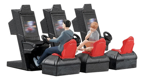 1/64 Figuras De Personas Resina Para Accesorios Juego Arcade