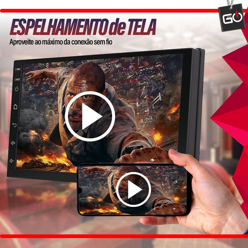 Multimidia Android Play 64gb Carplay Celta Prisma 2007 2008