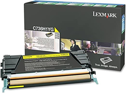 Lexmark C736h1yg Amarillo Alto Rendimiento Cartucho De Tóner