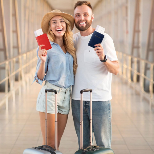 2 Fundas Frienda, Para Pasaporte, Viaje, Tarjetero Y Bolsa
