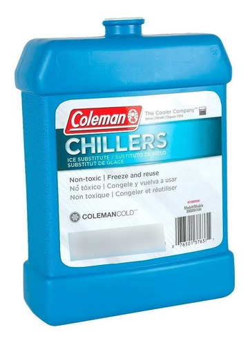 Gel Refrigerante Hielo Coleman Chillers Grande 730gr Rígido