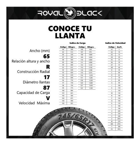 Paq 2 Llantas 265/50 R20 Royalblack Royal Performance 111v