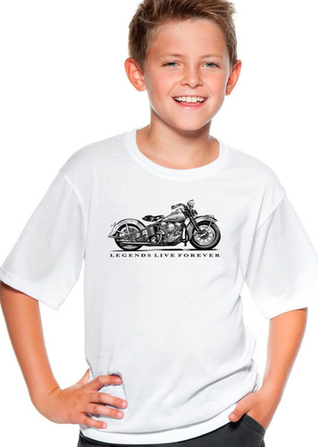 Playera Harley Moto Clásica Vintage Legends Forever Ch