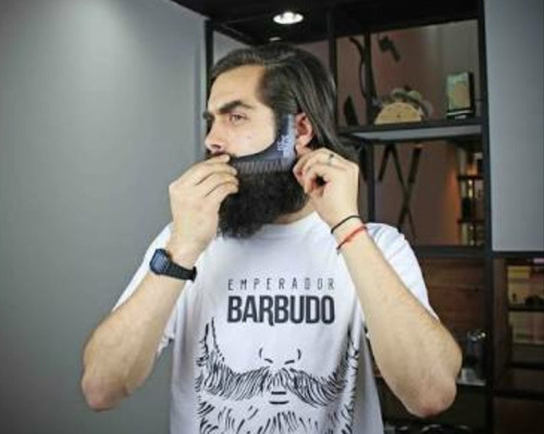 Peine Delineador Barba Bigote 2 En 1 Forma Tipo Beard Bro
