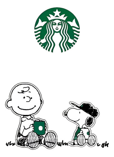 Llavero Starbucks X Peanuts Snoopy Colección 2025 Blanco/verde