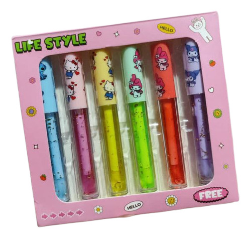 Brillo Labial Set De 6 Piezas Colores