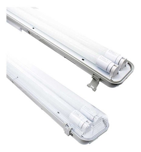 Tubo De Luz Estanco Luz Fria 2x8w Led Life Lh-2234