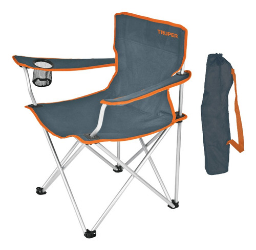 Silla Portátil Plegable Con Funda Truper Camping Playa