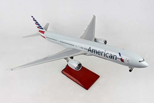 Daron Skymarks American 777-300 1/100 Con Soporte De Madera 