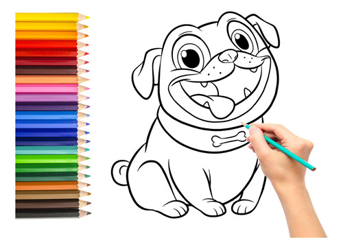 Bingo Y Rolly Libro Imprimir Colorear Pintar