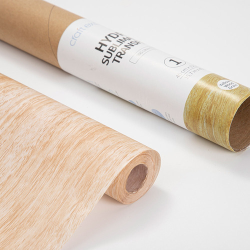 Papel Para Hidro Sublimacion, Madera Amarilla 38x122cms