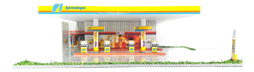 Posto Gasolina Ipiranga Miniatura Diorama Esc. 1/87 Ho Leia 