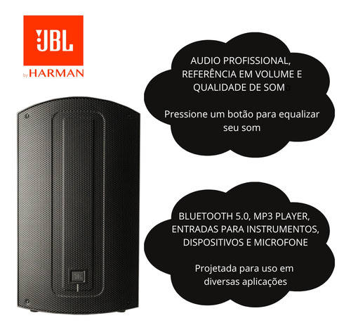 Caixa Profissional Jbl Max12 350w Ativa Bluetooth