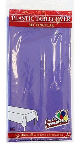 Manteles De Plástico Color Violeta-4 Unidades. Marca Pyle