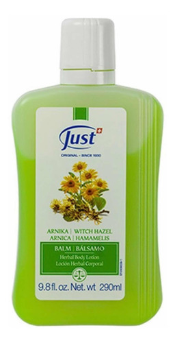 Bálsamo - Loción Corporal Con Árnica Y Hamamelis 290ml Just