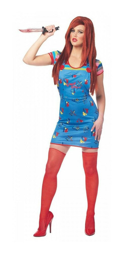 Disfraz Talla Small Para Adulto De Chucky Sexy Halloween
