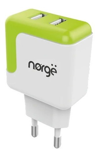 Cargador 2 Usb De Pared 220v Norge / Dismac