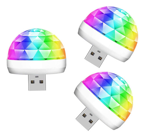 Lmaytech Luces De Fiesta De Mini Bola De Discoteca Usb, Luce