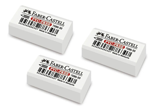 Goma Blanca Faber Castell X 3 Unidades