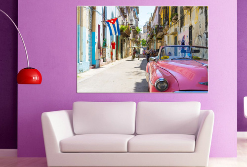 Vinilo Decorativo 50x75cm Cuba Ciudad Del Mundo Caribe M4