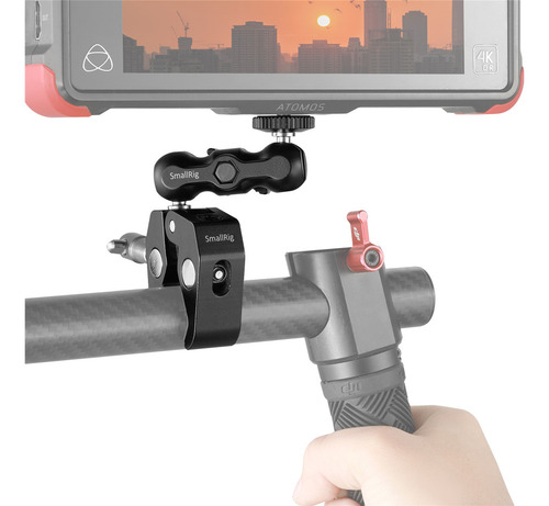 Braçadeira de cabeça esférica multifuncional Smallrig 2164 cor preta