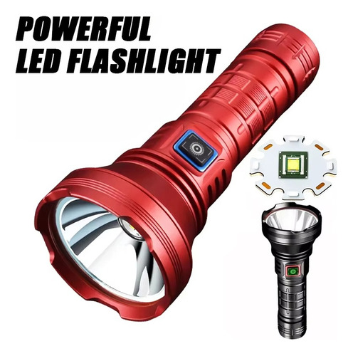 Lanterna Led Bt90 5000lm De Alta Potência, Tocha Poderosa De