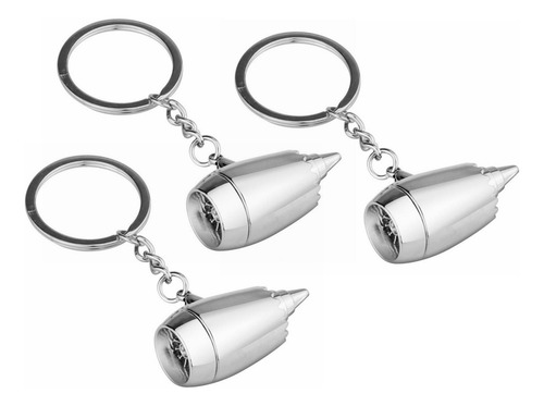 3 × Chaveiro Motor Avião, Peças Avião, Chaveiros Aeronaves