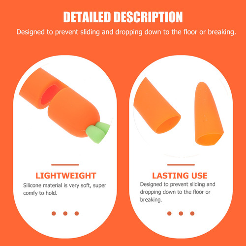 Lápiz Capacitivo Con Forma De Zanahoria Naranja, Pantalla Tá