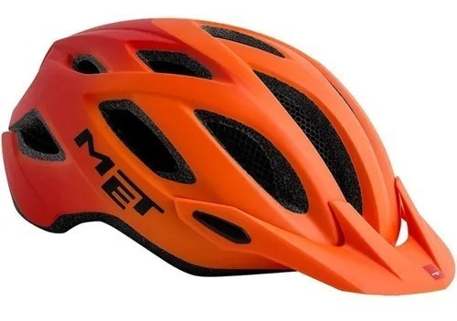 Casco Bicicleta Met Crossover Con Luz -mtb/ruta- Talavera