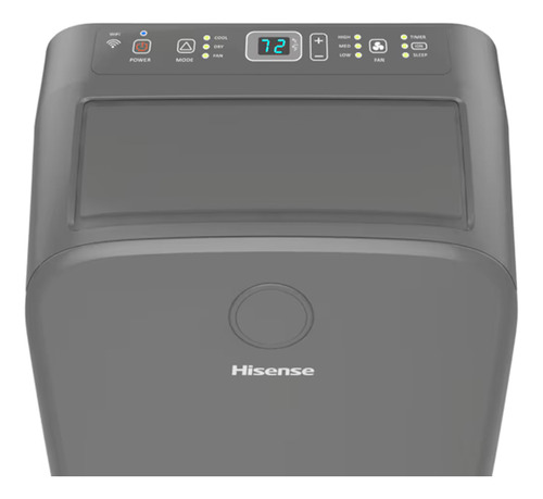 Aire Acondicionado Portatil Hisense Ap1019cw1g 6500 Btu Wifi Color Gris