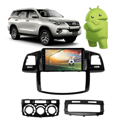 Kit Multimídia Hilux 08 Á 14 Auto/manual Android 12 Gps+câm