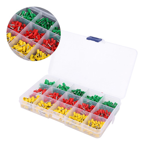 Terminal Tubular, 600 Piezas, Empalmes Eléctricos Aislados E