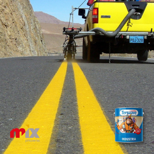 Pintura Tersuave Demarcación Vial Semi Mate x 20 Litros - Color Amarillo