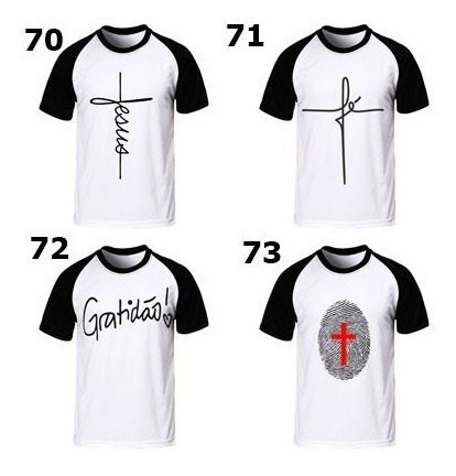 Kit Pronto C/ 5 Camisetas Masculina Evangelicas Revenda 