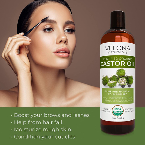 Aceites Portadores Velona Aceite De Ricino Orgánico Certific