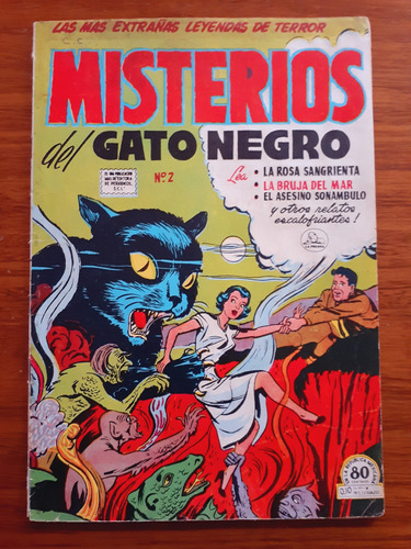 Cómic Misterios Del Gato Negro Número 2 La Prensa 1953