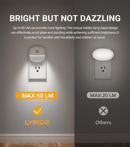Luz Nocturna Con Sensor De Movimiento Y Ajuste De Brillo