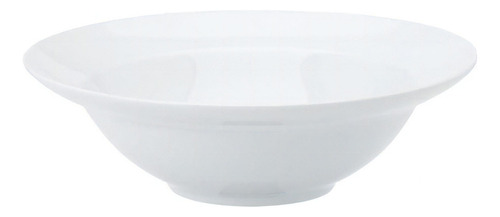 Prato Para Salada 27cm Em Porcelana Branca 1 Linha Schmidt