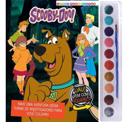 Scooby-doo - Livro Para Pintar - Aquarela 10 Cores