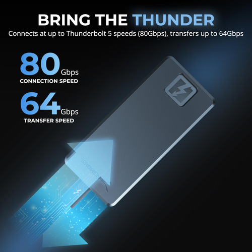Sabrent Rocket Xtrm 5 4tb Thunderbolt 5 Portable Ssd,