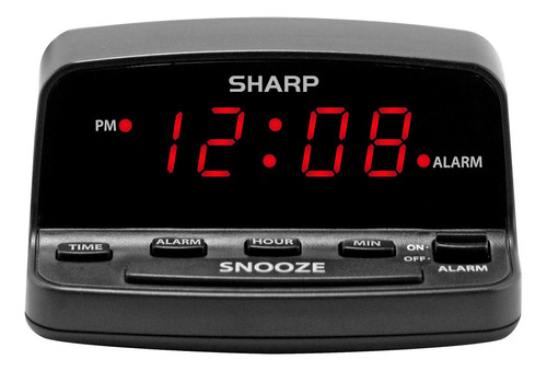 Sharp Reloj Despertador Digital Con Controles De Estilo De T