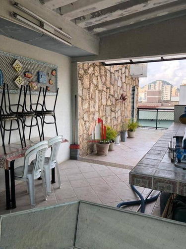 Cobertura Com 3 Dormitórios À Venda, 137 M² Por R$ 569.900,00 - Jardim Três Marias - Guarujá/sp - Co0022
