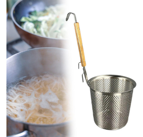 Colador De Fideos De Acero Inoxidable, Cuchara 14 Cm