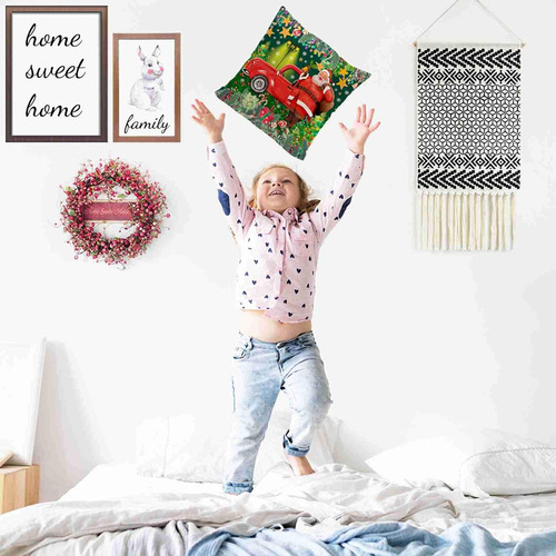 Fundas De Almohada De Navidad, Camión Rojo Papá Noel ...
