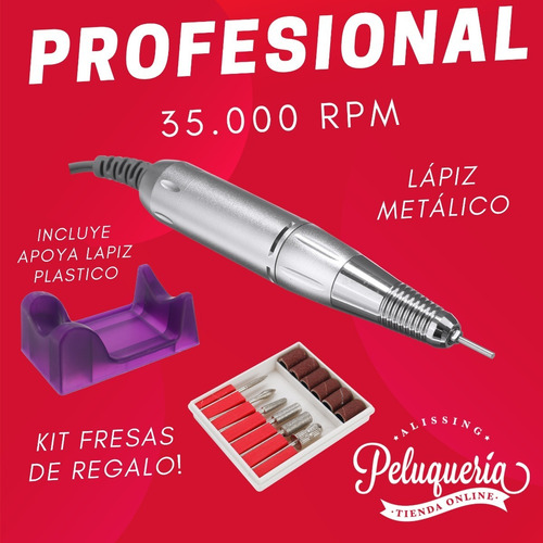 Imagen 2 de 9 de Torno Eléctrico Para Uñas 35.000 Rpm Profesional Duga D5020
