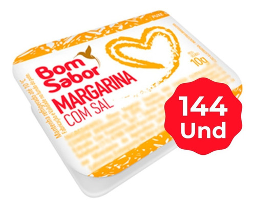 Margarina Bom Sabor Blister Potinho 10g - Cx Fechada 144un
