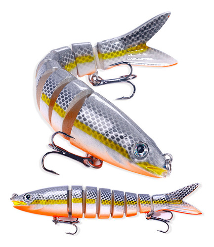 Pike Wobblers: 13.4cm, 18.6g Multi-jointed Fishing Lure