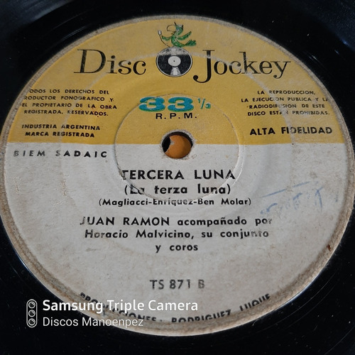 Simple Juan Ramon Horacio Malvicino Disc Jockey C2