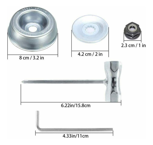 Kit De Adaptador De Cabezal Cortacésped Adaptador De