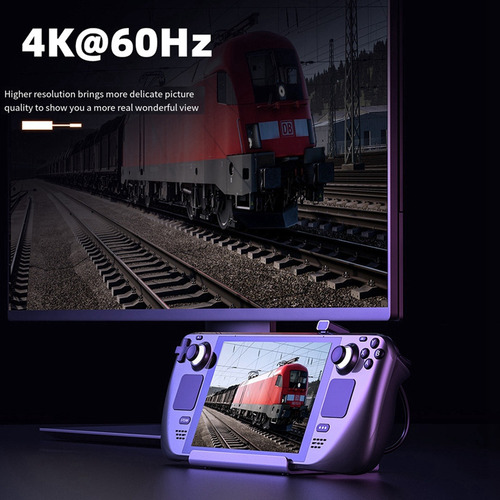 Dock, Estación De Acoplamiento Usb C, 7 En 1 Con 4k @60hz,